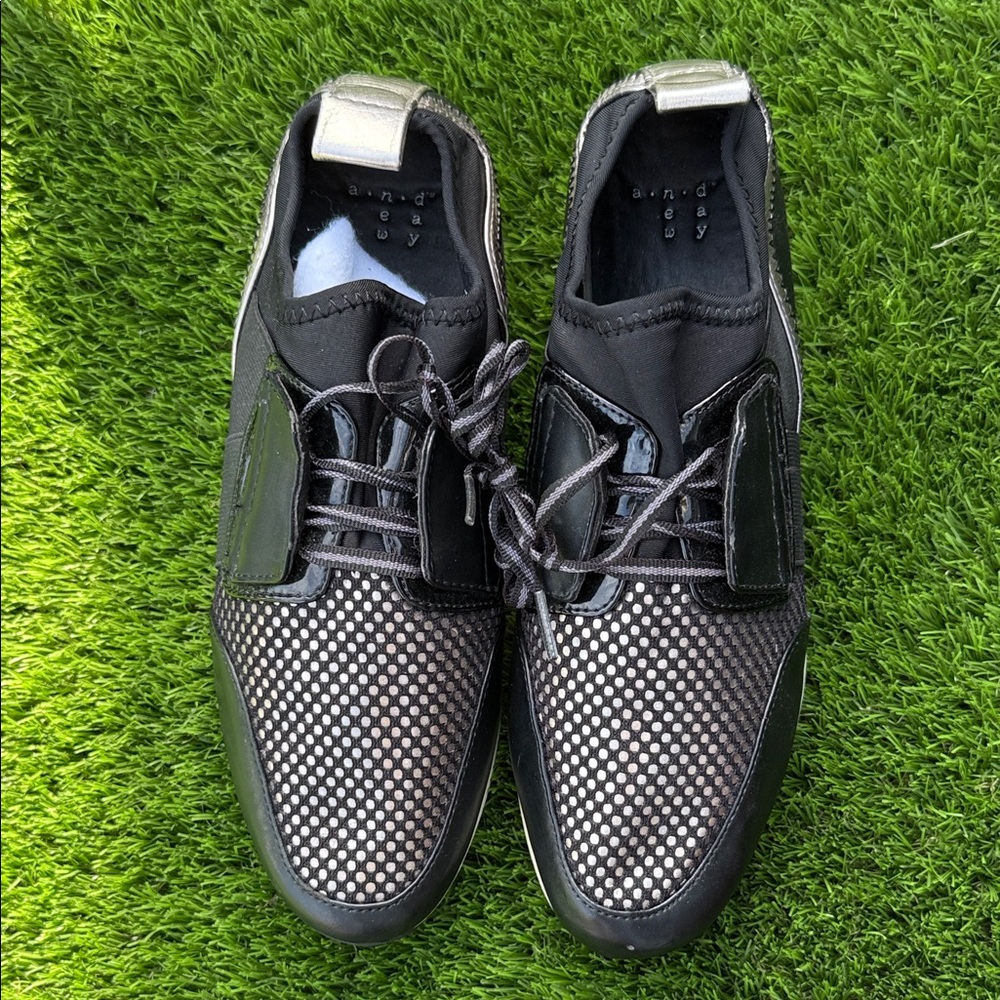 A New Day Black and Silver Women's Sneakers Size 9